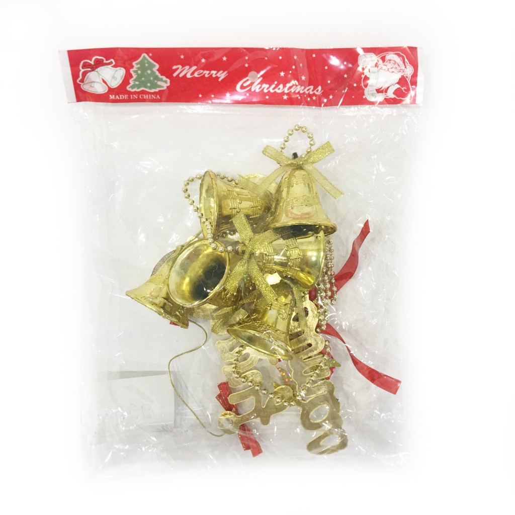 Новогоднее украшение Колокольчики Merry Christmas, 23 см