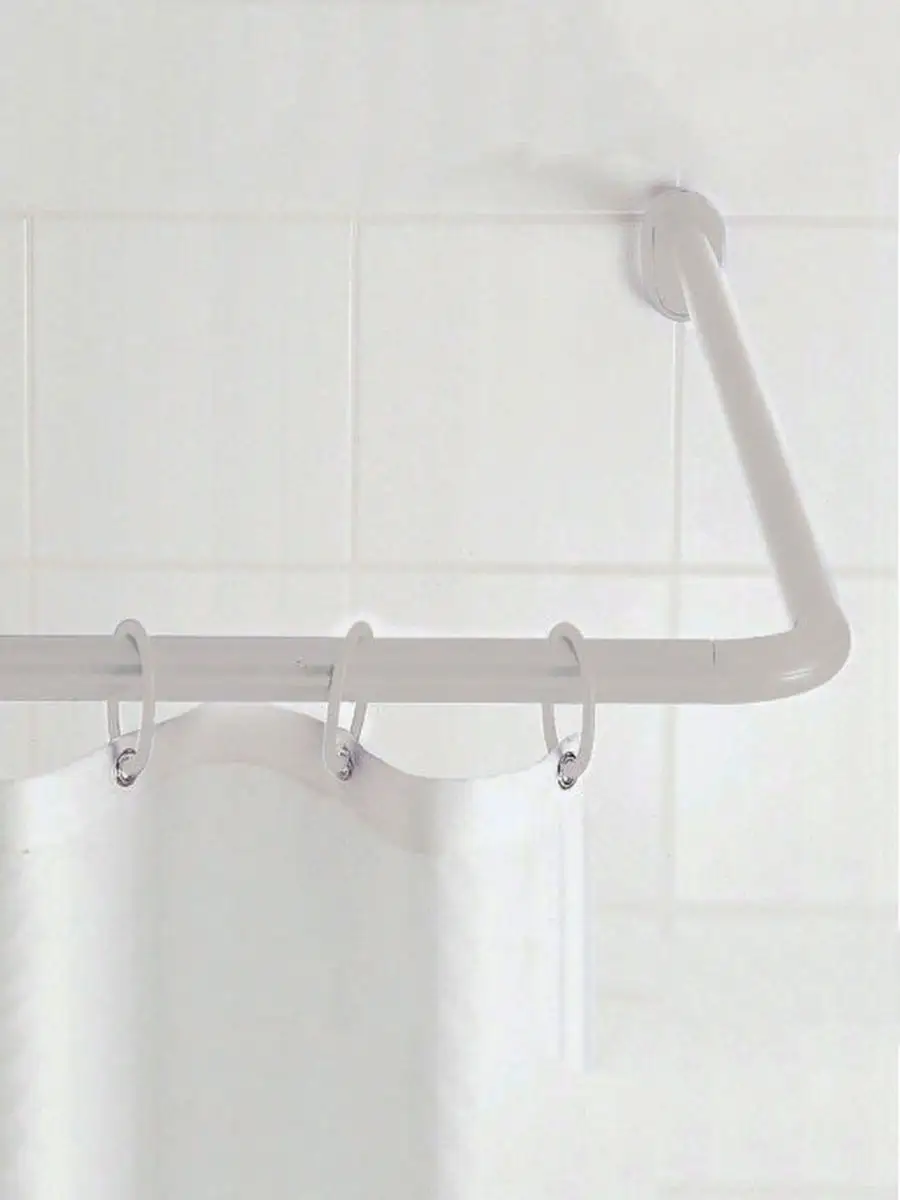 Угловой карниз для ванной комнаты Corner Shower Rods Kit