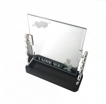 00012775 Настольное прямоугольное вращающееся зеркало I Love You