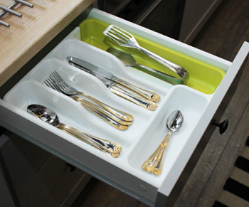 00019347 Универсальный раздвижной лоток для хранения столовых приборов