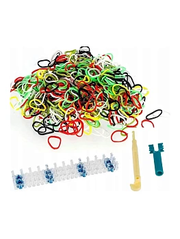 Набор резиночек для плетения со станком Rainbow Loom