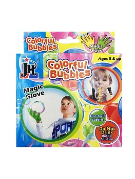 Набор для создания мыльных пузырей с волшебными перчатками Colorful Bubbles