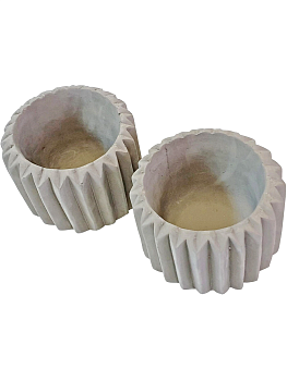 Глиняное кашпо для цветов, 2 шт Глиняное кашпо для цветов, 2 шт