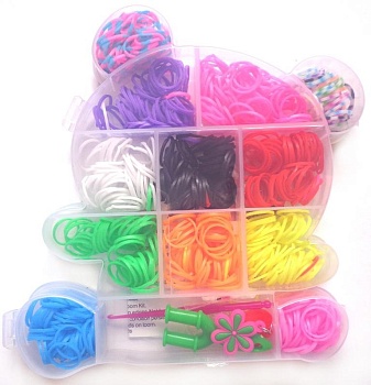 Набор резиночек для плетения Rainbow Loom Мишка