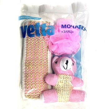 Набор мочалок ЗАЯЦ VETTA