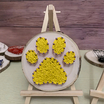 Набор для творчества Стринг Арт Лапка розовая, 11х11 см