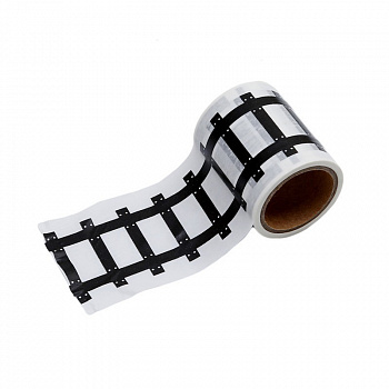 00028598 Игровой скотч с разметкой автомобильной и железной дороги, 2 шт