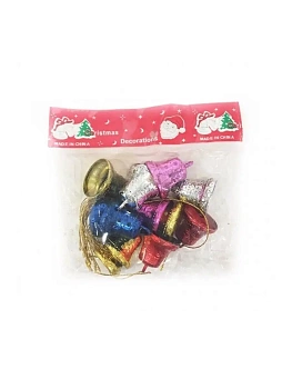 Набор колокольчиков для елки Christmas Decoration 3 см, 12 шт