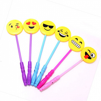 00007013 Палочка светящаяся "Смешные мордашки"