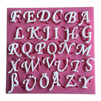 00027305 Форма силиконовая "Английский алфавит"