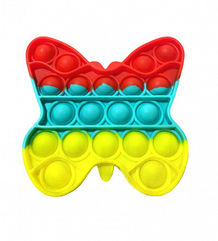 00032168 Pop it вечная пупырка игрушка антистресс Бабочка, 11х11 см