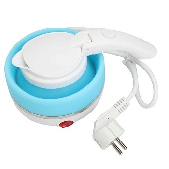 00021792 Складной дорожный электрический чайник Collapsible Silicone, 600 мл