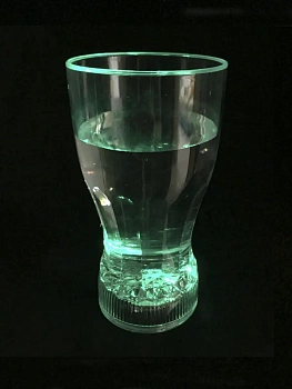 Стильный мерцающий стакан для коктейлей Fancy Light Glass, 1 шт