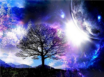 Алмазная мозаика картина стразами Дерево жизни, 40х50 см