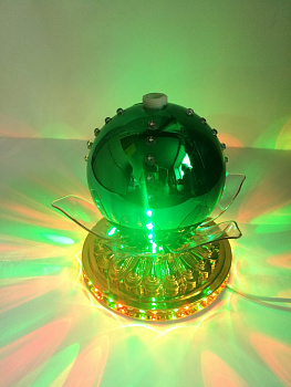 00017614 LED-светильник Лотос с шаром цветной, 14 см