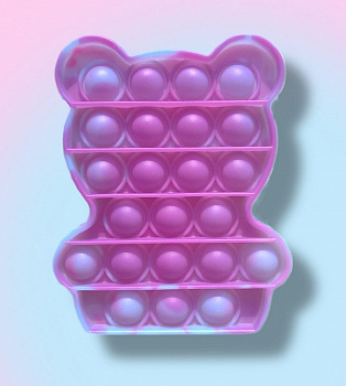 00032481 Pop it вечная пупырка игрушка антистресс Мишка, 11х12 см