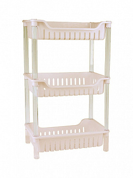 Пластиковая 3-х ярусная полка для кухни Plastic rack 3 Layer