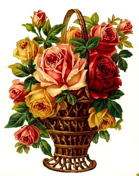 Алмазная мозаика картина стразами Корзина с цветами, 30х40 см