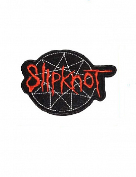 Нашивка на липучке Slipknot, 8х6 см