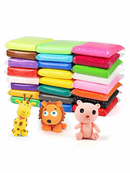 Полимерная масса для лепки Super Clay, 24 цвета