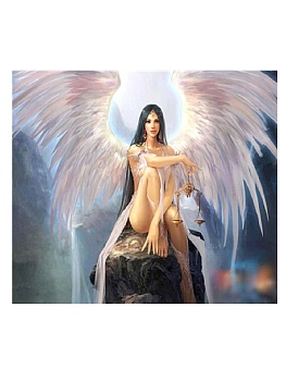Алмазная мозаика картина стразами Ангел, 50х65 см