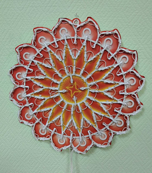 Новогодняя светодиодная фигура-панно Солнышко, 40 см