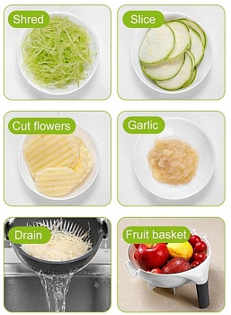 Многофункциональная овощерезка Wet Basket Vegetable Cutter
