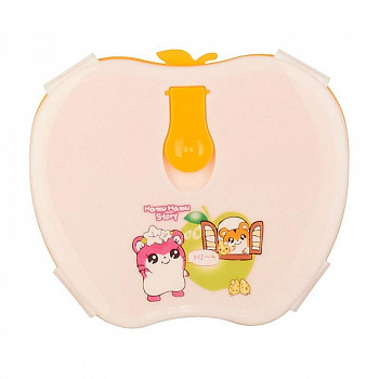 00007010 Детский ланч-бокс с тремя отсеками Яблоко