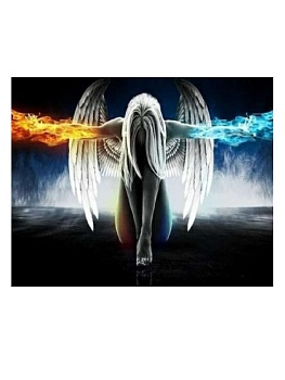 Алмазная мозаика картина стразами Ангел, 40х50 см