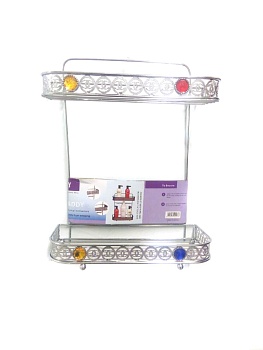 Двухъярусная настенная полка SHOWER CADDY, 29х12х37 см