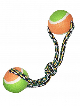 00018203 Игрушка для собак,два мяча на канате
