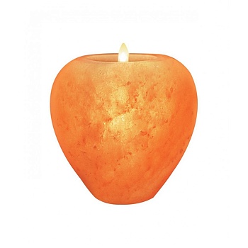 Солевой подсвечник для чайной свечи Ваза Himalayan Salt Candle Holder Vas