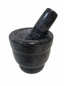 00026800 Гранитная ступка с пестиком, 8х8 см