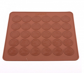 Силиконовый коврик  с разметкой для выпечки макаронс, 30 ячеек