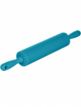 00027803 Силиконовая скалка с вращающимися ручками, 20 см