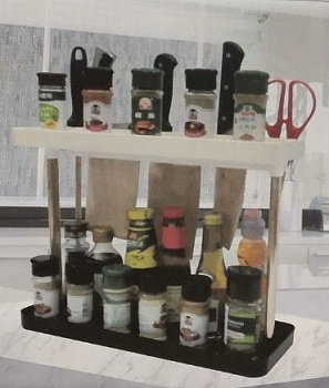 Двойная этажерка Multifunctional Finishing Frame, 38х14х28,5 см