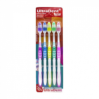 00029967 Набор зубных щёток для всей семьи Ultra Dent, 5 шт