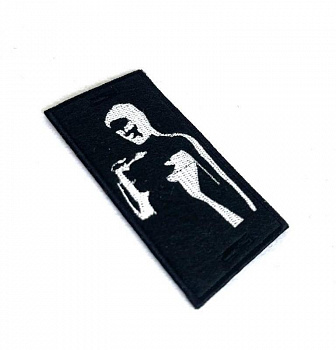 Шеврон - нашивка на пуговицах Силуэт, 4х8 см