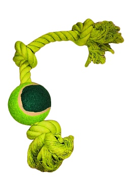 00018201 Игрушка для собак Мяч на канате, 6х40 см