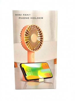 00015521 Портативный USB-вентилятор с держателем телефона Mini Fan Phone Holder
