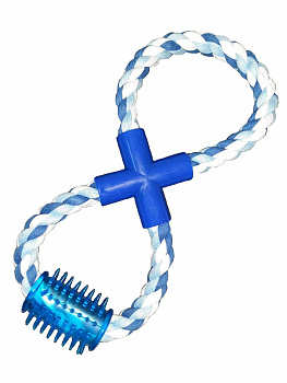 00019061 Канат восьмерка с чесалкой для собак