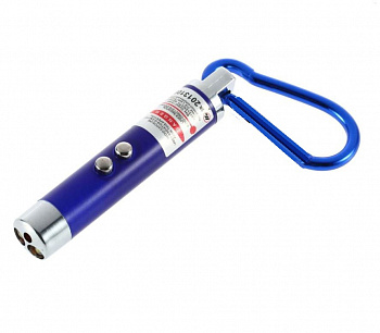 00027962 Брелок - фонарик с карабином 3 в 1