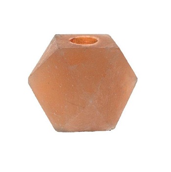 Солевой подсвечник Алмаз Himalayan Salt Candle Holder Diamond Shape