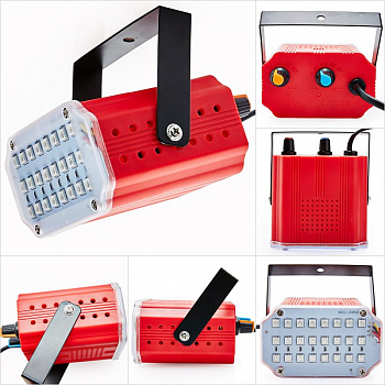 00018772 Комнатный мини-стробоскоп Mini Room Strobe 24 LED