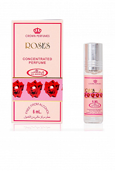 Масляные арабские духи Al-Rehab Concentrated Perfume ROSES, 6 мл