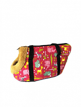 00024968 Сумка-переноска для собак с меховой отделкой Животные Африки