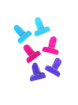 Набор зажимов для пакетов, 6 шт