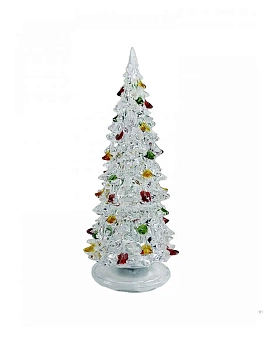 Светящаяся светодиодная ёлочка с шишками Marry Christmas 22 см.