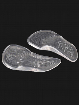 00022884 Прозрачные гелевые полустельки для стопы 12 см, 2 шт