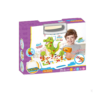 Конструктор-мозаика с дрелью Creative Portable Box, 198 деталей